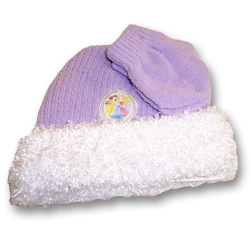 Girl's Disney Princess Chenille Hat and Mitten Set - Toddler