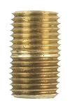 10 each: Anderson Copper & Brass Brass Nipple (AB112A-B)