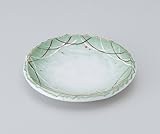 グリーン吹カゴメ銘々皿　3個組 【美濃焼　和皿】