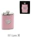 Diamonte Heart Ladies Hipflask