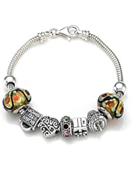 Zable(tm) Sterling Silver Birthday Theme Bracelet with 7 Beads