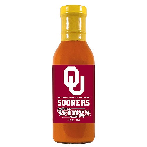 Oklahoma Sooners NCAA Buffalo Wings Sauce - 12oz by Hot Sauce Harry