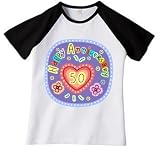 Happy 50th Anniversary T-Shirt Jr. Miss Cap Sleeve