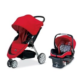 Britax B-Agile and B-Safe Travel System, Red: Baby