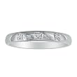 Three Diamond Promise Ring in 10K White Gold (Available in sizes 4-10)