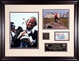 Jack Nicklaus Framed British Open Multiple Photos w/ 5 Pound Note Piece
