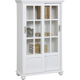 Bookcase with Sliding Glass Doors By Altra Furniture by Altra Furniture