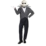 Cartoon Character Jack Skellington Deluxe Costume The Nightmare Before Christmas Costume Xmas Halloween