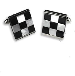 Black Onyx and Mother of Pearl Cufflinks