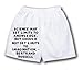 White Boxer Short with Science may set limits to knowledge, but should not set limits...