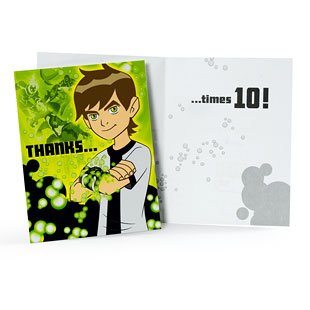 Party Supplies Ben 10 Thank You Notes (8) 41OMzjDr0EL Party Supplies Ben 10 Thank You Notes (8)
