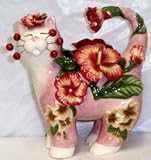 Amy Lacombe Whimsiclay Cat Kayla Hibiscus