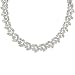 Sterling Silver Multi-Stone Marquis Cubic Zirconia Necklace by Charles Winston, 17