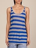 IMAGE OF Silk Skimmer Tank(COBALT/ HEATHERED WIDE STRIPE,SM)