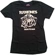 RAMONES - Road to Ruin - Black Women's / Girls T-shirt (Girlie / Babydoll)