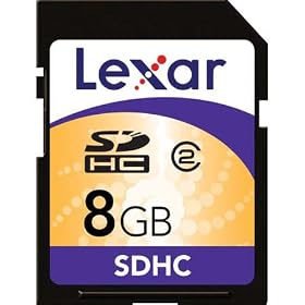 Lexar 8 GB Class 2 SDHC Flash Memory Card LSD8GBASBNA