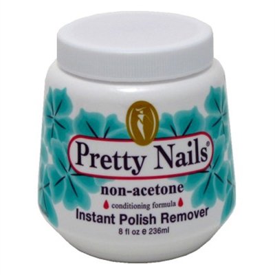 Pretty Nails 8oz. Jar Non-Acetone Polish Remover