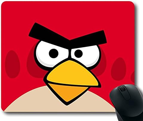 Angry Birds Wallpaper(11) Non-Slip Neoprene Rubber Standard Size 9 Inch(220mm) X 7 Inch(180mm) X 1/8(3mm) Cartoon Mousepad Comfortable Mouse Mat