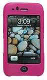 Premium Bundle for iPhone 3G/3G S: Silicone Skin Case Cover Protection + USB Car Auto DC Charger + USB Travel Home AC Charger + USB Retractable Cable + Full body Screen Protector, Pink