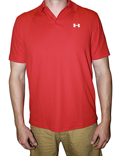 Under Armour Men UA Golf Performance Logo Polo T-Shirt (XL, Red)