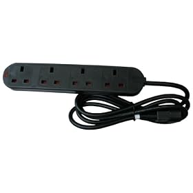 UPS Output Connector. IEC to 4way UK Gang Socket