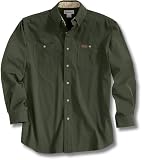 Carhartt Men's Big And Tall Long-Sleeve Canvas Shirt