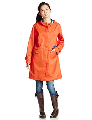 (ムーンバット)MOONBAT cocca 婦人レインコート 無地×ランプツリー パーカーコート