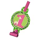 Creative Converting Wild at One Giraffe Party Blowouts, 8-Count