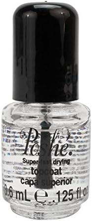 Poshe Super Fast Drying Topcoat Shine and Gloss 0.5 Oz Promotes Nail Health