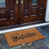 Miami Dolphins Flocked Door Mat