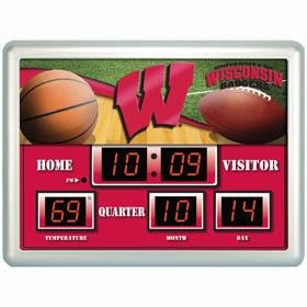 Wisconsin Badgers Clock - College Clocks