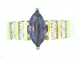 Beautiful! 14k Yellow-gold Designer's Amethyst Women's Ring