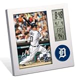 Detroit Tigers Desk Clock and Frame