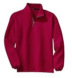 Port Authority Signature - Sueded Finish 1/4 Zip Sweatshirt. F292 - Small - True Red