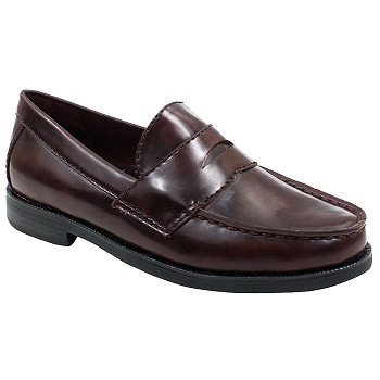 BASS WALTON YOUTH BURGUNDY KIDS BOYS SLIP ON Size 5M