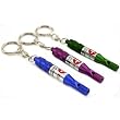 3 Keychain Whistles ID Holder Medical Emergency Info