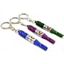 3 Keychain Whistles ID Holder Medical Emergency Info