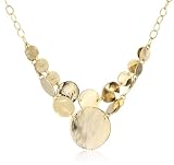Lisa Stewart Double Hammered Disc Choker Necklace Lisa Stewart Double Hammered Disc Choker Necklace