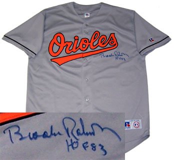 Buy Signed Brooks Robinson Uniform - with HOF '83 Inscription by Sports Memorabilia LLC