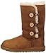 UGG-« Bailey Button Triplet Boot Kids Size 3, Chestnut