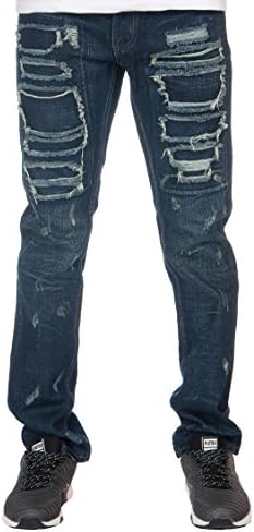 Decibel Multi Knee Patches Denim Jean Blue 40