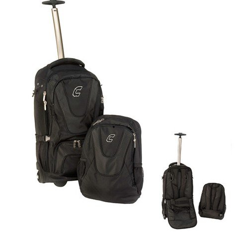 Combat Baseball Coache's Choice Roller Backpack Black / Black