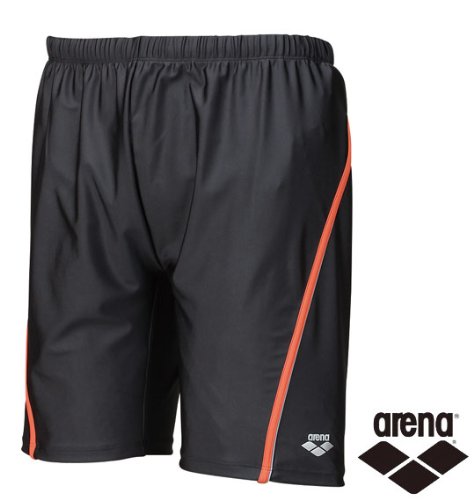 【大きいサイズ】【メンズ】 arena スイムパンツ チャコール×オレンジ 1174-0230-4 [3L･4L･5L･6L]