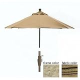 Casual Creations 9 Ft Saddle Market Umbrella With Extension With S...
