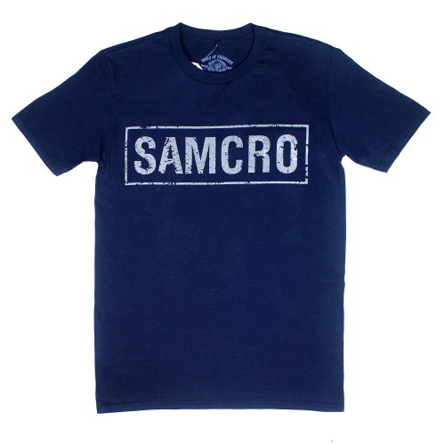 Sons of Anarchy Navy Samcro Logo Shirt (XXXL)