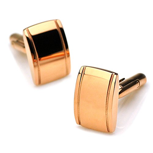Pensee classic business wedding stainless steel cufflin…