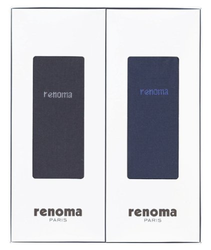 renoma ビジネスソックス2足セット RM10-6251G-2