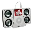 Dreamgear Foldable Speakers for iPod 4x - White (DGUN-172)