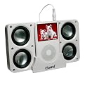 Dreamgear Foldable Speakers for iPod 4x - White (DGUN-172)