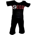 BabyGlam Soccer 2-pc. Tee and Pants Set - Black